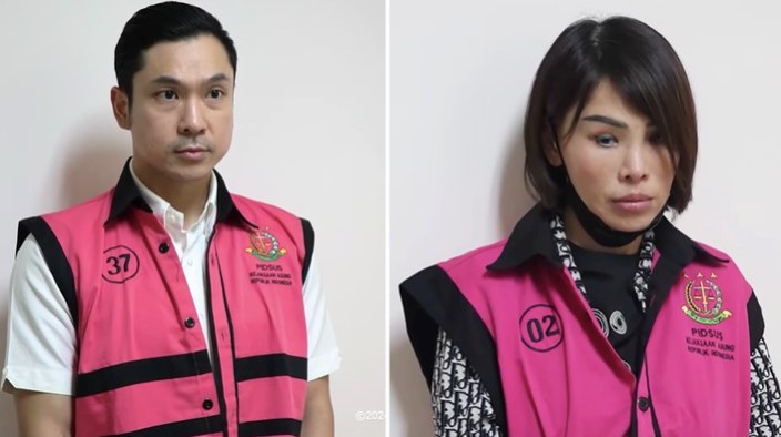Foto kolase Harvey Moeis - Helena Lim (Dok.Kejagung)