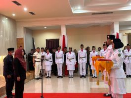 Paskibra Berau Dikukuhkan, Sri Juniarsih Mas Beri Pesan Nasionalisme