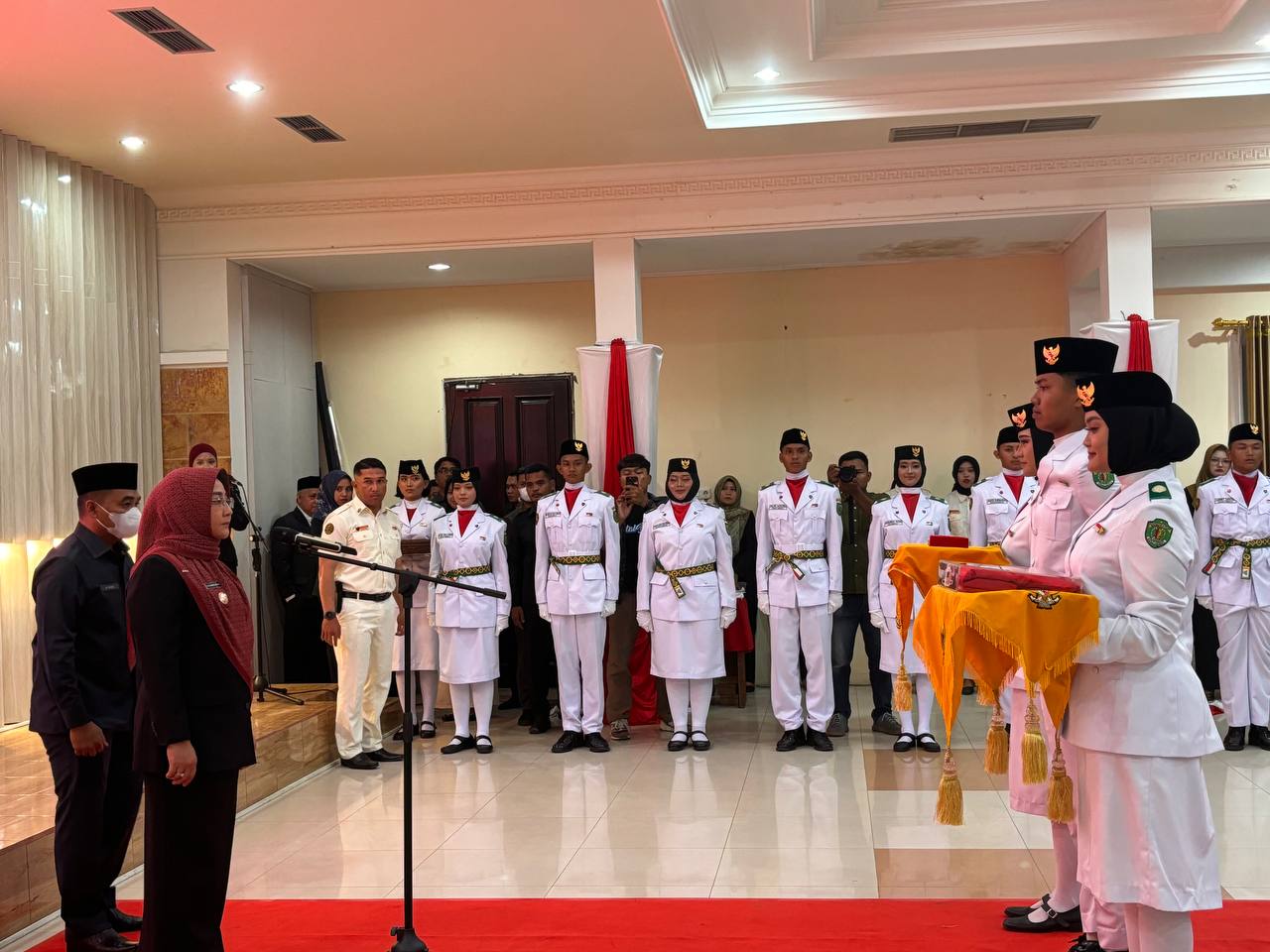 Paskibra Berau Dikukuhkan, Sri Juniarsih Mas Beri Pesan Nasionalisme